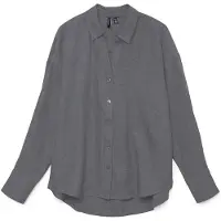 Vero Moda Langarmbluse "VMMELANEY QUEENY LS SHIRT WVN NOOS" Kunstfaser, loose fit