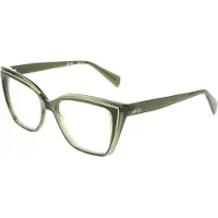 Liu Jo LJ2837 Damen-Brille inkl. Gläser Vollrand Quadratisch Kunststoff-Gestell 53/16/140, grün