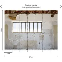 Profhome 392241-GU Fototapete 3D Matt Beige Grau Weiß 3,71 m x 2,8 m 0,53 m x 20,10 m 10,39 m2 Beige