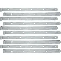 Alberts 845094 Ladenband, gerade, Abschluss abgerundet, galvanisch verzinkt, dickschichtpassiviert, Rolle Ø10 mm, Größe 500 x 30 mm, 10er Set