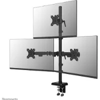 NeoMounts Monitorarm DS60-600BL2-1, für 3 Displays 10-32"/jeweils 9 kg, höhenverstell-/schwenk-/neigbar, Tischklemme, Stahl, schwarz