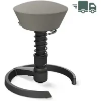 Aeris – Impulsmöbel Swopper Select Wolle grau | Gestell schwarz | Gleiter