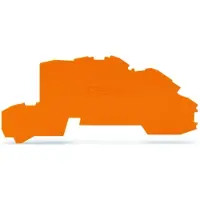 Wago Top Job S Abschl. u. 2003-7692 Zwischenplatte f. Reihenkl. orange