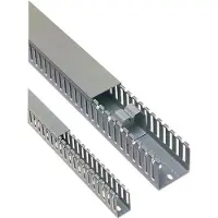 Hager Verdrahtungskanal aus PVC DNG 75x50 mm steingrau, Kabelkanal, Grau, PVC, V0, 50 mm, 2000 mm