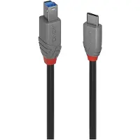 Lindy 36667, 2 m, USB C, USB B, USB 3.2 Gen 1 (3.1 Gen 1), Schwarz