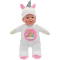 Nobrand Meine wunderschöne Puppenzimmerpuppe, weich, 31 cm, Einhorn oder Bär, 2-fach sortiert | 6 Stück