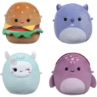 Squishmallows Micromallows Plüsch Kuscheltiere 6,5 cm 4er Set Sammelspielzeug