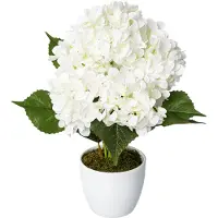 Creativ Green Kunstpflanze "Hortensie" im Keramiktopf