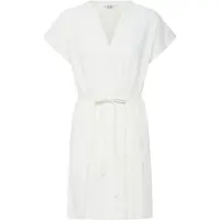 Oxmo Minikleid "Minikleid OXNInna Linen Mix Vneck"