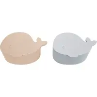 Filibabba Snackboxen - 2er-Pack - Silikon - Der Wal Christian - - - One Size - Brotdosen