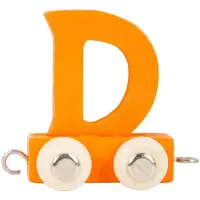 Small Foot Holz-Buchstabenzug orange D Spielzeug Eisenbahnset