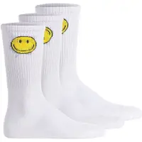 Jack & Jones JACK&JONES Herren Socken, 3er Pack - JACGREG SMILEY TENNIS SOCKS, Muster, One Size