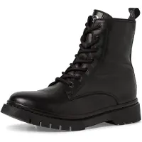 Tamaris Damen Stiefelette Schnürboots Leder Combat Boots 1-25269-43, Größe:37 EU, Farbe:Schwarz