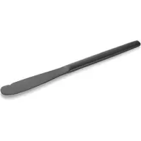 WAS Germany - Buttermesser Set ALEX BLACK, mit schwarz, matter PVD Beschichtung, 18 cm, Set á 12 Stück, Chromnickelstahl 18/10