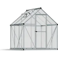 Palram Aluminium Gewächshaus Mythos 66 Silber 186x185x208 cm