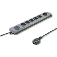 Qoltec 50165, 6 AC-Ausgänge, Typ F, 230 V, 50 Hz, 16 A, 3680 W