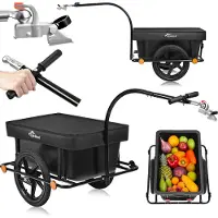 Samax Lastenanhänger / Fahrradanhänger 90 Liter / 80 Kg mit Kupplung - Mountain