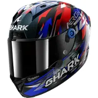 Shark Aeron Zarco GP de France Integralhelm M unisex Carbon blau, M