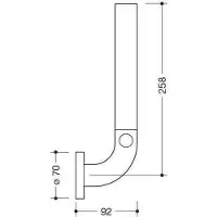 Hewi 801.21.202 90 Reservepapierhalter Ser 801,