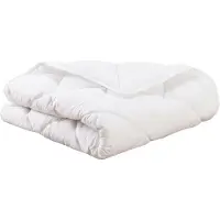 Dodo Warme Bettdecke (75 x 120 cm), 100 % Polyester, silikonisierte Hohlfaser – Einzelbettgröße – Weiß