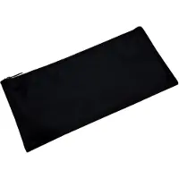 Markenlos Polyester Banktasche mit Reißverschluss und großem Fach, 25x11x0,5 cm