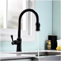 Markenlos Küchenarmatur mit ausziehbarem Wasserhahn und 360° Drehfunktion