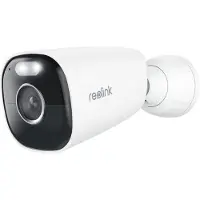 Reolink Argus Series B340 kabellose akkubetriebene 5 MP Dualband WLAN Überwachungskamera mit Flutlicht, PIR Sensor und Sirene