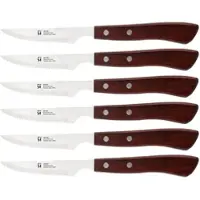 San Ignacio - Set aus 6 Steakmesser 10 cm aus Edelstahl - Pakka