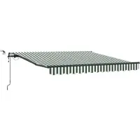Syfax Markisenstoff Grün und Weiß 350 x 250 cm Polyester