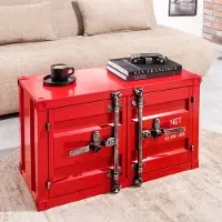 Riess Container-Schrank GLOBETROTTER 80cm rot Metall Aktenschrank mit Flügeltüren