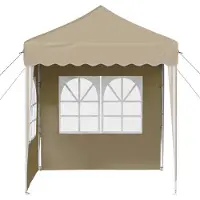 vidaXL Pop-up Partyzelt 195 x 195 x 245 cm Creme Oxford-Stoff