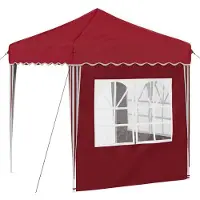 vidaXL Pop-up Partyzelt 195 x 195 x 245 cm Bordeauxrot Oxford-Stoff