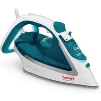 Tefal EasyGliss Plus FV5718 Bügeleisen Trocken- & Dampfbügeleisen Duriliumsohle 2400 W Türkis Weiß