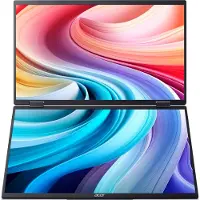 Acer PD3, Tragbarer Dual-Screen Monitor mit Touch, PD163QT, Schwarz