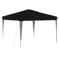 vidaXL Pop-up Partyzelt 288 x 288 x 245 cm Schwarz Oxford-Stoff