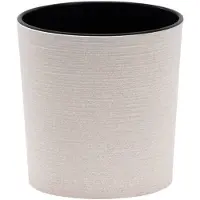 Siena Garden Pflanzgefäss ECO Lens weiss Ø 25x25,5 cm