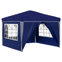 vidaXL Pop-up Partyzelt 288 x 288 x 245 cm Blau Oxford-Stoff