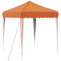 vidaXL Pop-up Partyzelt 195 x 195 x 245 cm Orange Oxford-Stoff