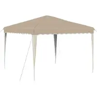 vidaXL Pop-up Partyzelt 288 x 288 x 245 cm Creme Oxford-Stoff