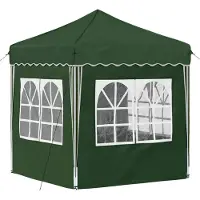 vidaXL Pop-up Partyzelt 195 x 195 x 245 cm Grün Oxford-Stoff