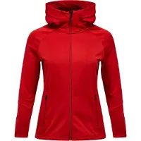 Peak Performance - Women's Rider Essentials Zip Hood - Fleecejacke Gr M rot