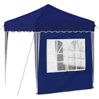 vidaXL Pop-up Partyzelt 195 x 195 x 245 cm Blau Oxford-Stoff