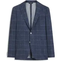 BOSS Kariertes Slim-Fit Sakko aus Stretch-Jersey Grösse 46