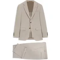 BOSS Slim-Fit Zweiteiler aus Woll-Mix mit Seide Grösse 54