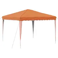 vidaXL Pop-up Partyzelt 288 x 288 x 245 cm Orange Oxford-Stoff