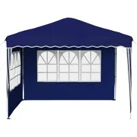 vidaXL Pop-up Partyzelt 288 x 288 x 245 cm Blau Oxford-Stoff