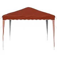 vidaXL Pop-up Partyzelt 288 x 288 x 245 cm Terrakotta Oxford-Stoff