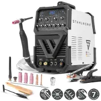 Stahlwerk Schutzgasschweißgerät AC/DC WIG 200 Puls ST – IGBT-Inverter mit AC-Modus, MMA bis 200 A, Pulsfunktion, 2T & 4T-Modus, für Alu & Dünnblech