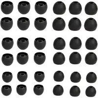 OEM Ohrhörer-Halter-Set mit 36-teiligen - schwarz - weich und bequem - für die meisten In-Ear-Kopfhörer geeignet - Innendurchmesser 45 mm - 6 mm - klangisolierend - praktisch zum Aufbewahren
