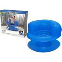 Bestway Aufblasbarer blauer Stuhl 112 x 112 x 70 cm 75138